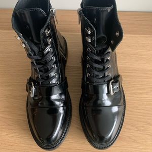 New All Saints Donita Combat Boots Sz 39